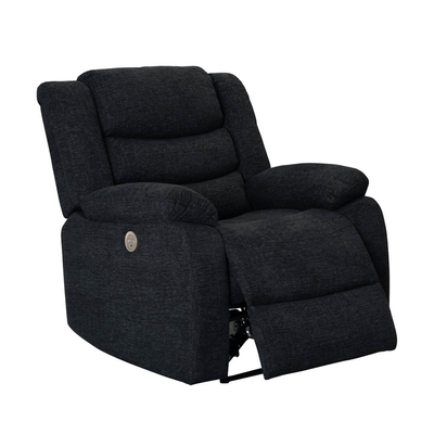 Chaise allongée, en tissu noir