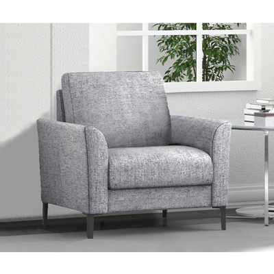 3 pièces de canapé avec oreillers, drap gris clair