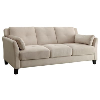 Un ensemble de canapés en 3 pièces, flanelle beige